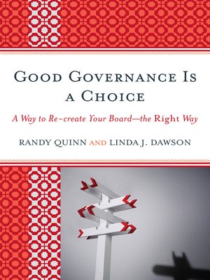 cover image of Good Governance is a Choice